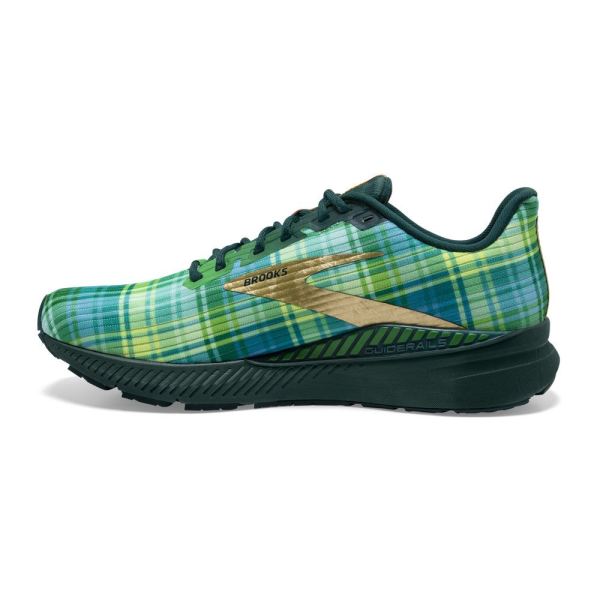 Brooks Shoes - Launch 8 GTS Fern Green/Metallic Gold/Deep Teal            