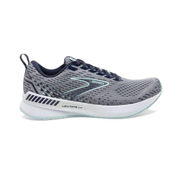 Brooks Shoes - Levitate GTS 5 Grey/Peacoat/Blue Light