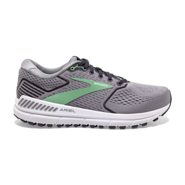 Brooks Shoes - Ariel 20 Alloy/Blackened Pearl/Green