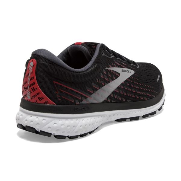 Brooks Shoes - Ghost 13 Black/Ebony/Tango Red            