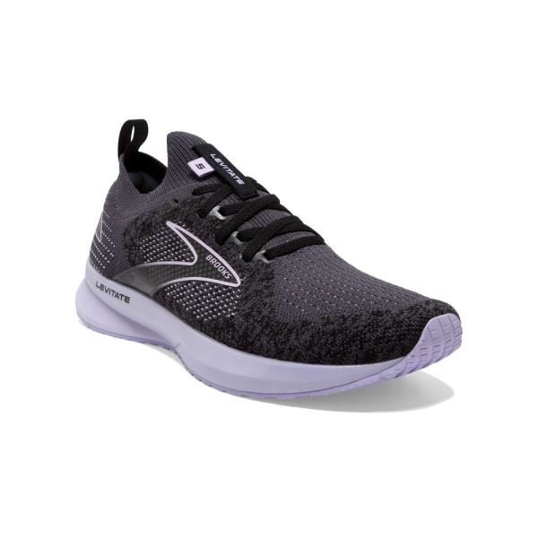 Brooks Shoes - Levitate StealthFit 5 Black/Ebony/Lilac            