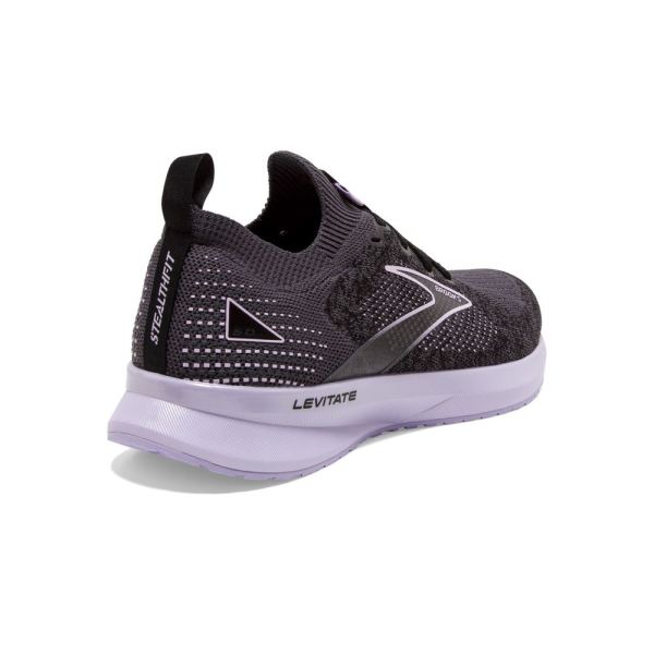 Brooks Shoes - Levitate StealthFit 5 Black/Ebony/Lilac            