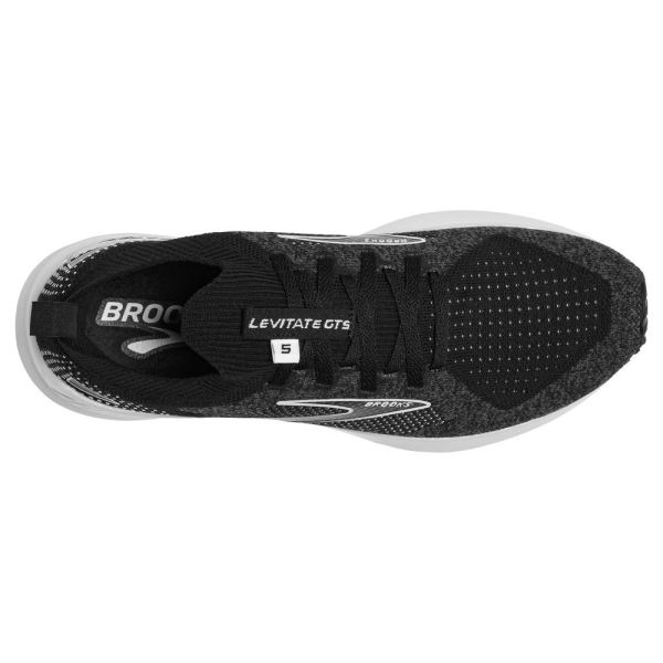 Brooks Shoes - Levitate StealthFit GTS 5 Black/Grey/White            