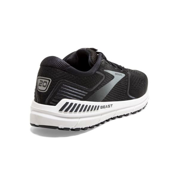 Brooks Shoes - Beast 20 Black/Ebony/Grey            