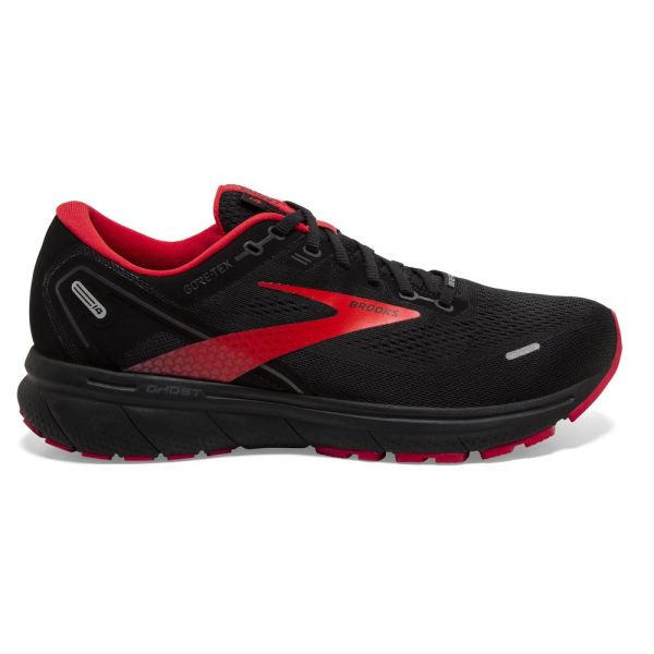Brooks Shoes - Ghost 14 GTX Black/Blackened Pearl/High Risk Red