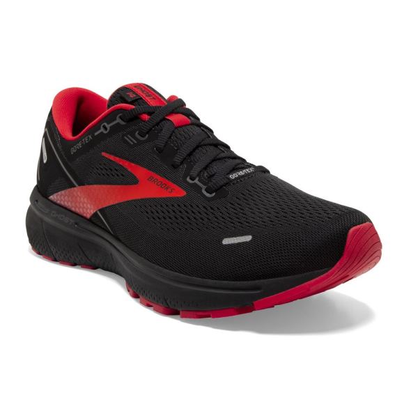 Brooks Shoes - Ghost 14 GTX Black/Blackened Pearl/High Risk Red            