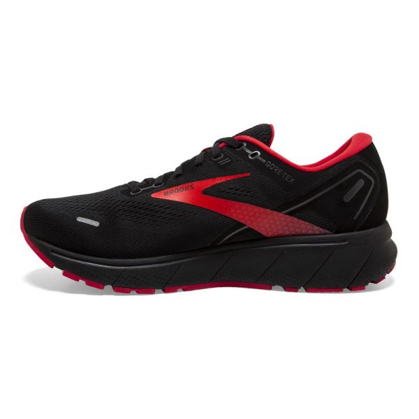 Brooks Shoes - Ghost 14 GTX Black/Blackened Pearl/High Risk Red            
