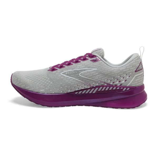 Brooks Shoes - Levitate GTS 5 Grey/Lavender/Baton Rouge            