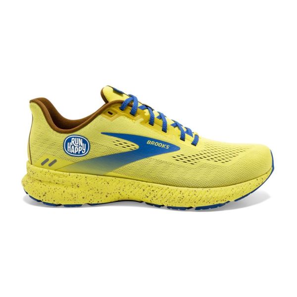 Brooks Shoes - Launch 8 Golden Kiwi/Pale Banana/Victoria Blue