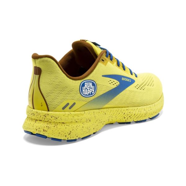 Brooks Shoes - Launch 8 Golden Kiwi/Pale Banana/Victoria Blue            