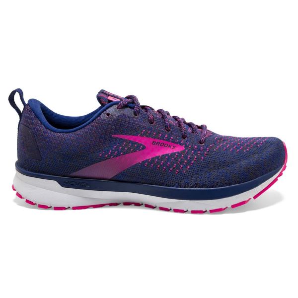 Brooks Shoes - Revel 4 Blue/Ebony/Pink