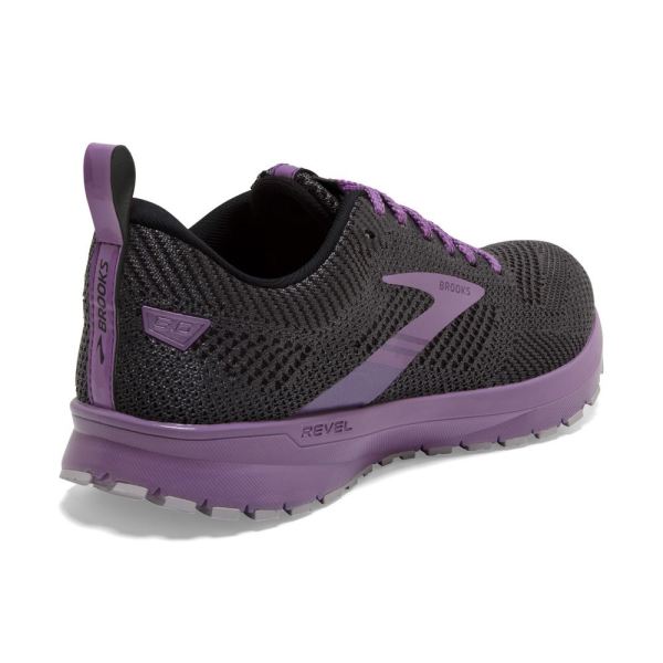 Brooks Shoes - Revel 5 Black/Ebony/Pale Pansy            