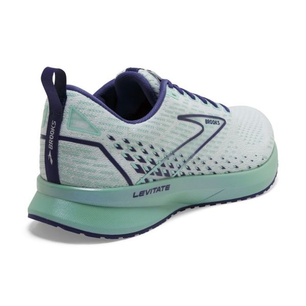 Brooks Shoes - Levitate 5 White/Navy Blue/Yucca            