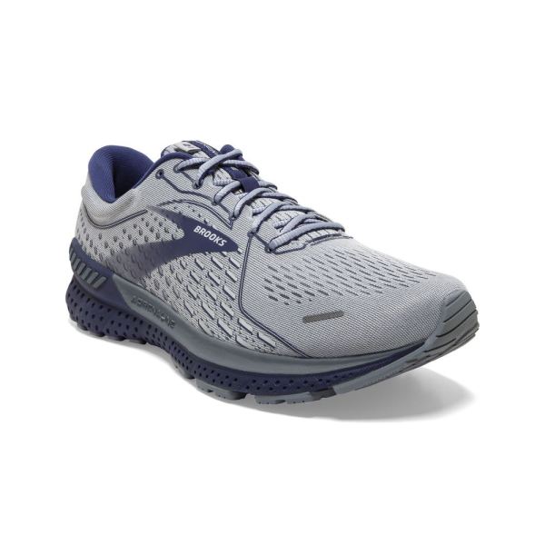 Brooks Shoes - Adrenaline GTS 21 Grey/Tradewinds/Deep Cobalt            