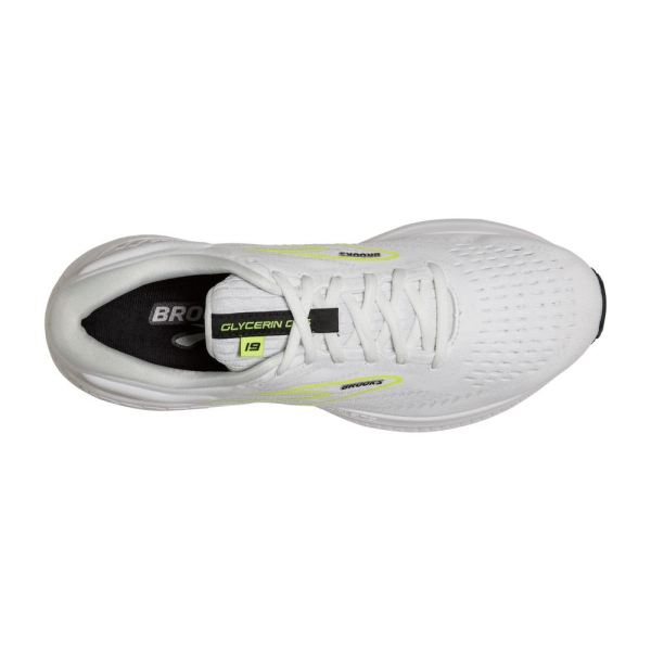 Brooks Shoes - Glycerin GTS 19 White/Nightlife/Black            