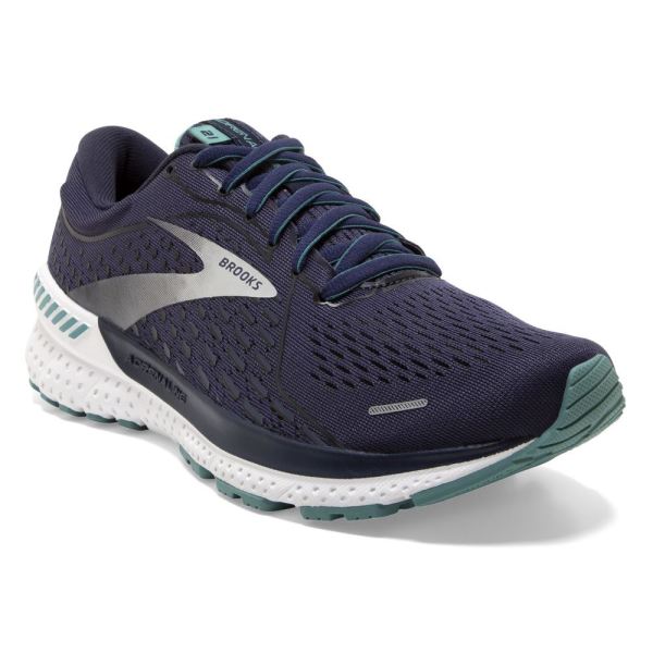 Brooks Shoes - Adrenaline GTS 21 Peacoat/Teal/Silver            