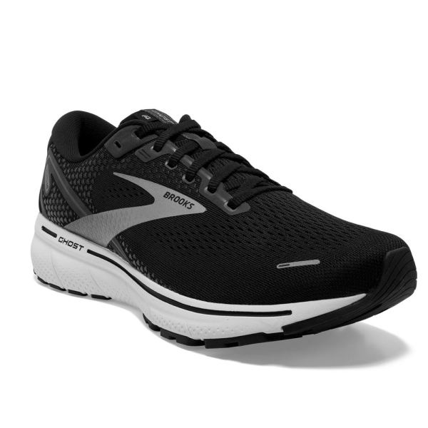 Brooks Shoes - Ghost 14 Black/White/Silver            