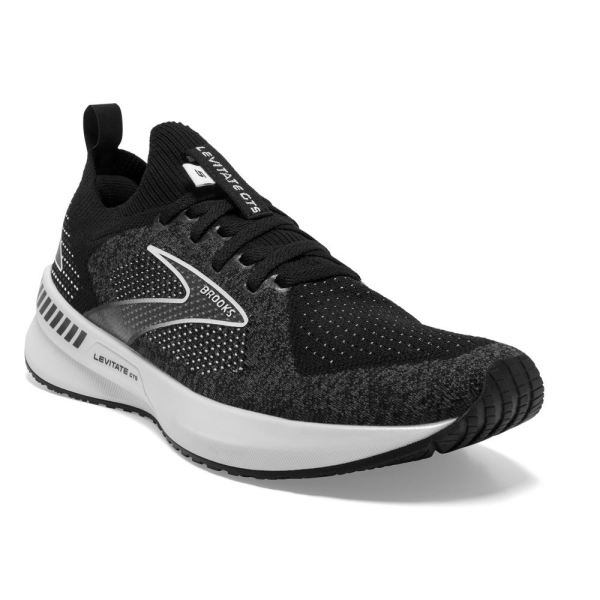 Brooks Shoes - Levitate StealthFit GTS 5 Black/Grey/White            