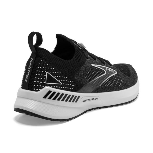Brooks Shoes - Levitate StealthFit GTS 5 Black/Grey/White            