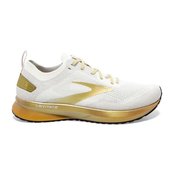 Brooks Shoes - Levitate 4 White/Gold