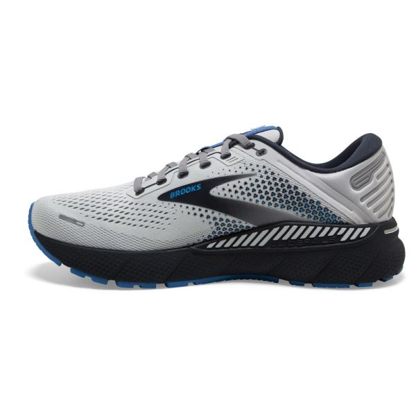 Brooks Shoes - Adrenaline GTS 22 Oyster/India Ink/Blue            