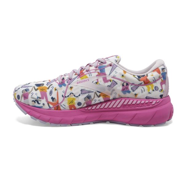 Brooks Shoes - Adrenaline GTS 21 White/Lilac/Pink            
