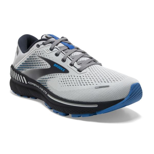 Brooks Shoes - Adrenaline GTS 22 Oyster/India Ink/Blue            