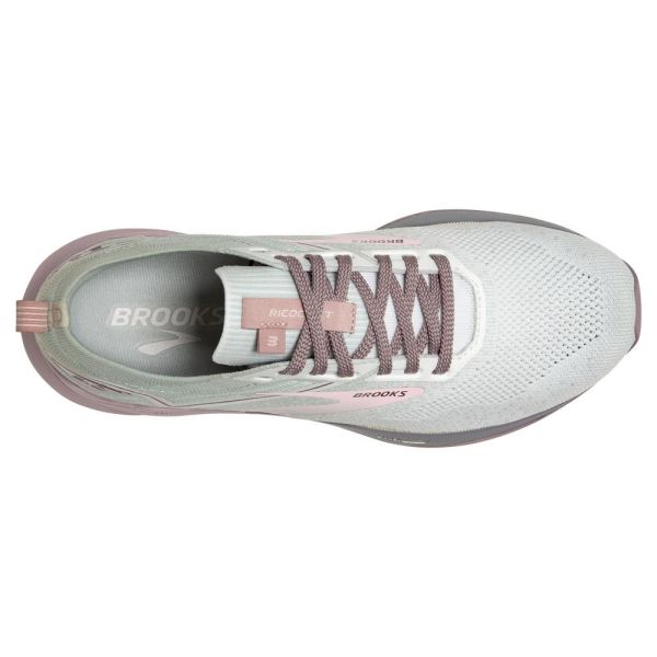 Brooks Shoes - Ricochet 3 White/Ice/Primrose Pink            