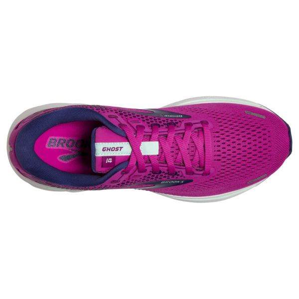 Brooks Shoes - Ghost 14 Fuschia/Yucca/Navy            