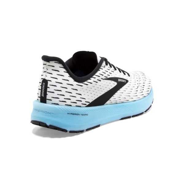 Brooks Shoes - Hyperion Tempo White/Black/Iced Aqua            