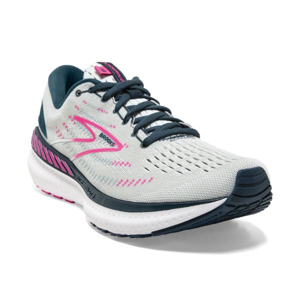 Brooks Shoes - Glycerin GTS 19 Ice Flow/Navy/Pink            