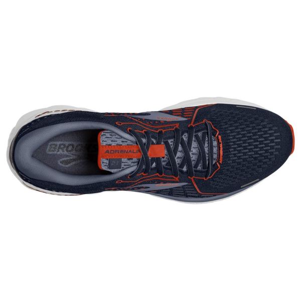 Brooks Shoes - Adrenaline GTS 21 Navy/Red Clay/Gray            