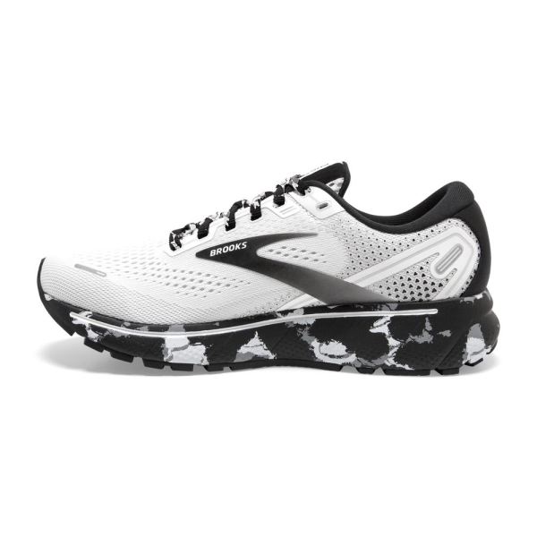 Brooks Shoes - Ghost 14 White/Grey/Black            