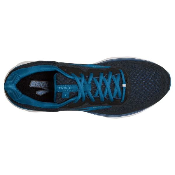 Brooks Shoes - Trace Black/Vivid Blue/Persimmon Orange            