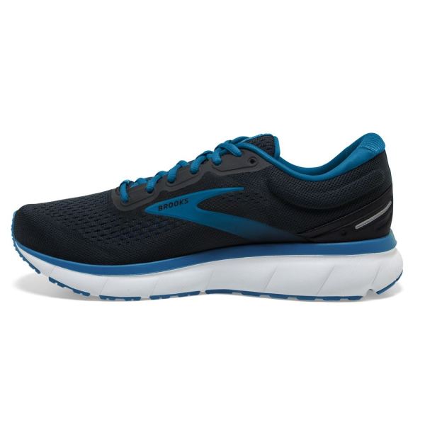 Brooks Shoes - Trace Black/Vivid Blue/Persimmon Orange            