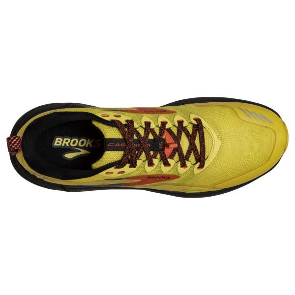 Brooks Shoes - Cascadia 16 Yellow/Black/Grenadine            