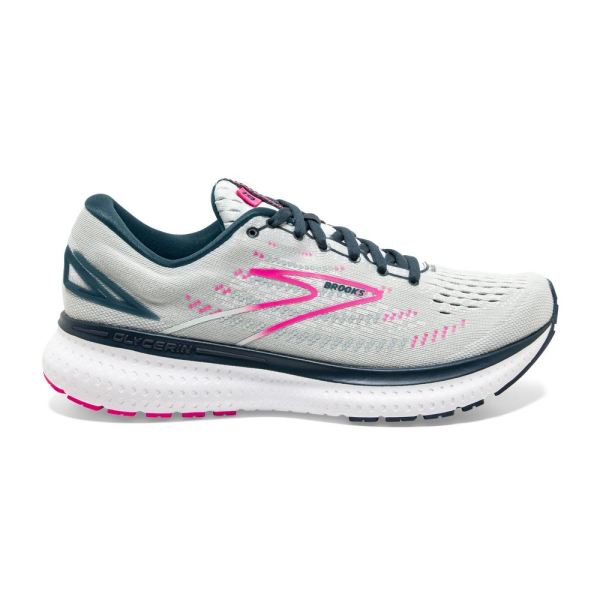 Brooks Shoes - Glycerin 19 Ice Flow/Navy/Pink
