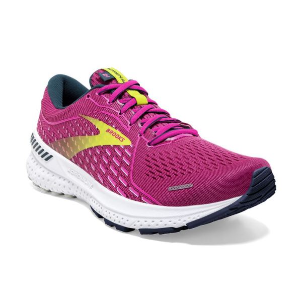 Brooks Shoes - Adrenaline GTS 21 Raspberry/Pink/Sulphur            