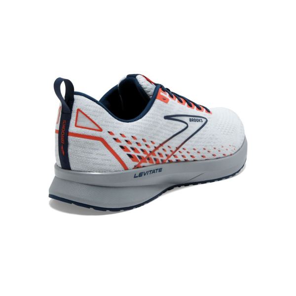 Brooks Shoes - Levitate 5 White/Titan/Flame            