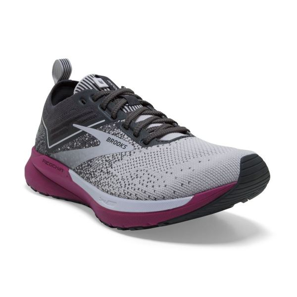 Brooks Shoes - Ricochet 3 Grey/Lavender/Baton Rouge            