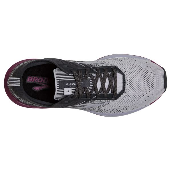 Brooks Shoes - Ricochet 3 Grey/Lavender/Baton Rouge            
