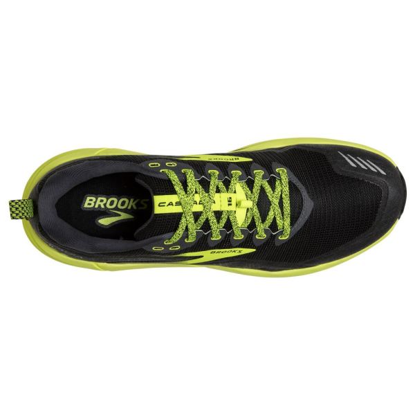 Brooks Shoes - Cascadia 16 Black/Ebony/Nightlife            