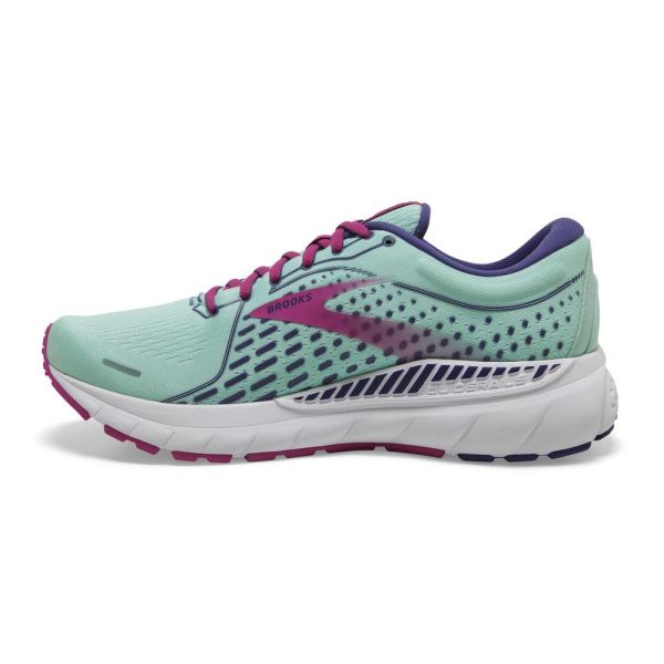 Brooks Shoes - Adrenaline GTS 21 Yucca/Navy Blue/Fuchsia            