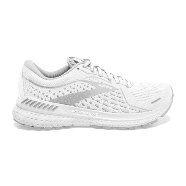 Brooks Shoes - Adrenaline GTS 21 White/Grey/Silver