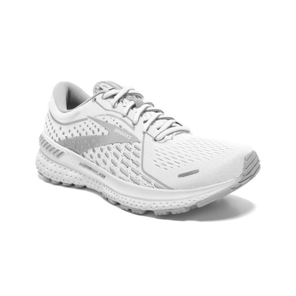 Brooks Shoes - Adrenaline GTS 21 White/Grey/Silver            