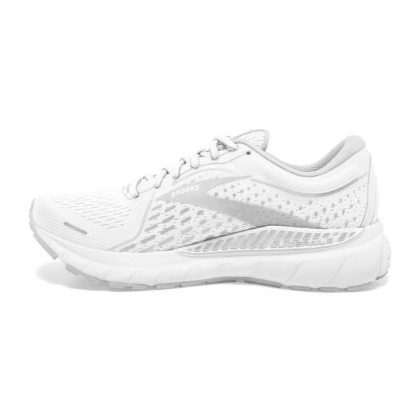 Brooks Shoes - Adrenaline GTS 21 White/Grey/Silver            