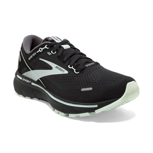 Brooks Shoes - Ghost 14 GTX Black/Blackened Pearl/Aquaglass            