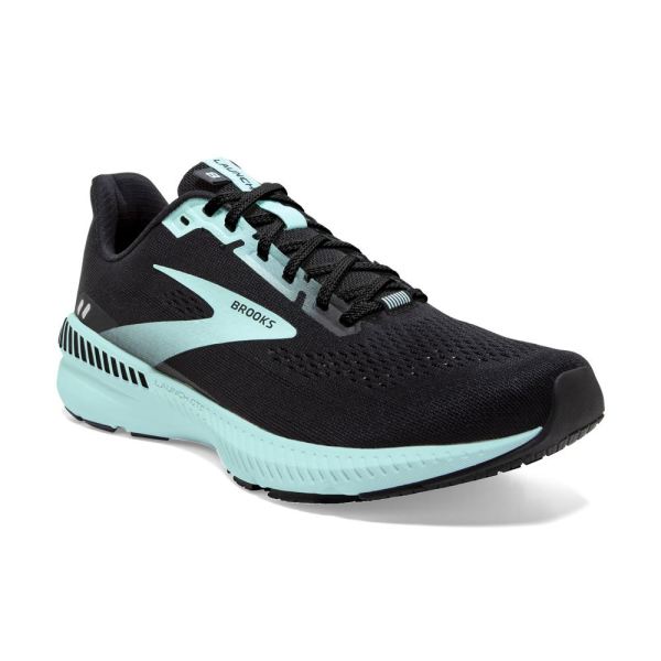 Brooks Shoes - Launch 8 GTS Black/Ebony/Blue Tint            