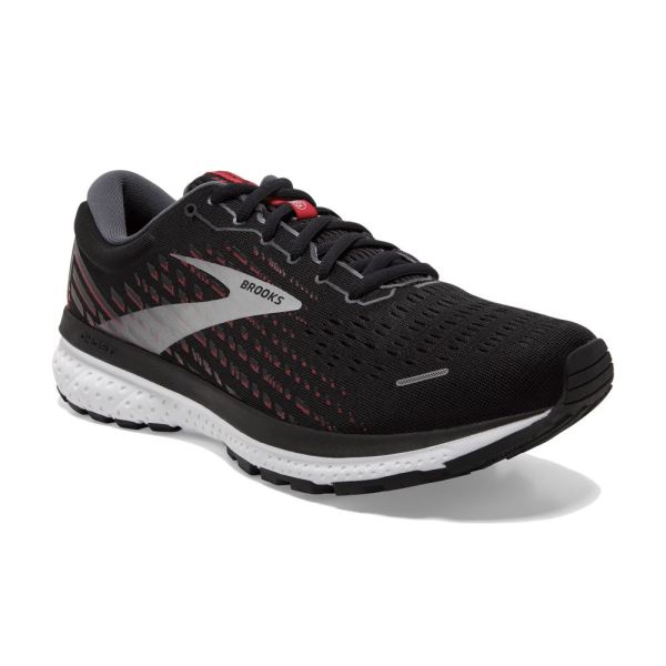 Brooks Shoes - Ghost 13 Black/Ebony/Tango Red            