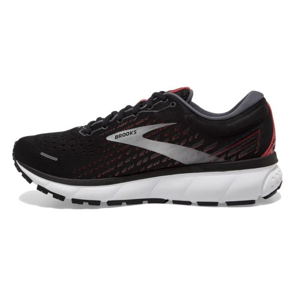 Brooks Shoes - Ghost 13 Black/Ebony/Tango Red            